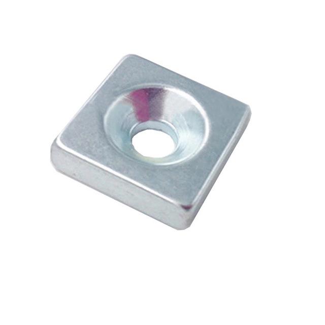 鍍鋅方形帶孔磁鐵