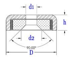磁鐵組件磁鐵規格圖紙尺寸參考